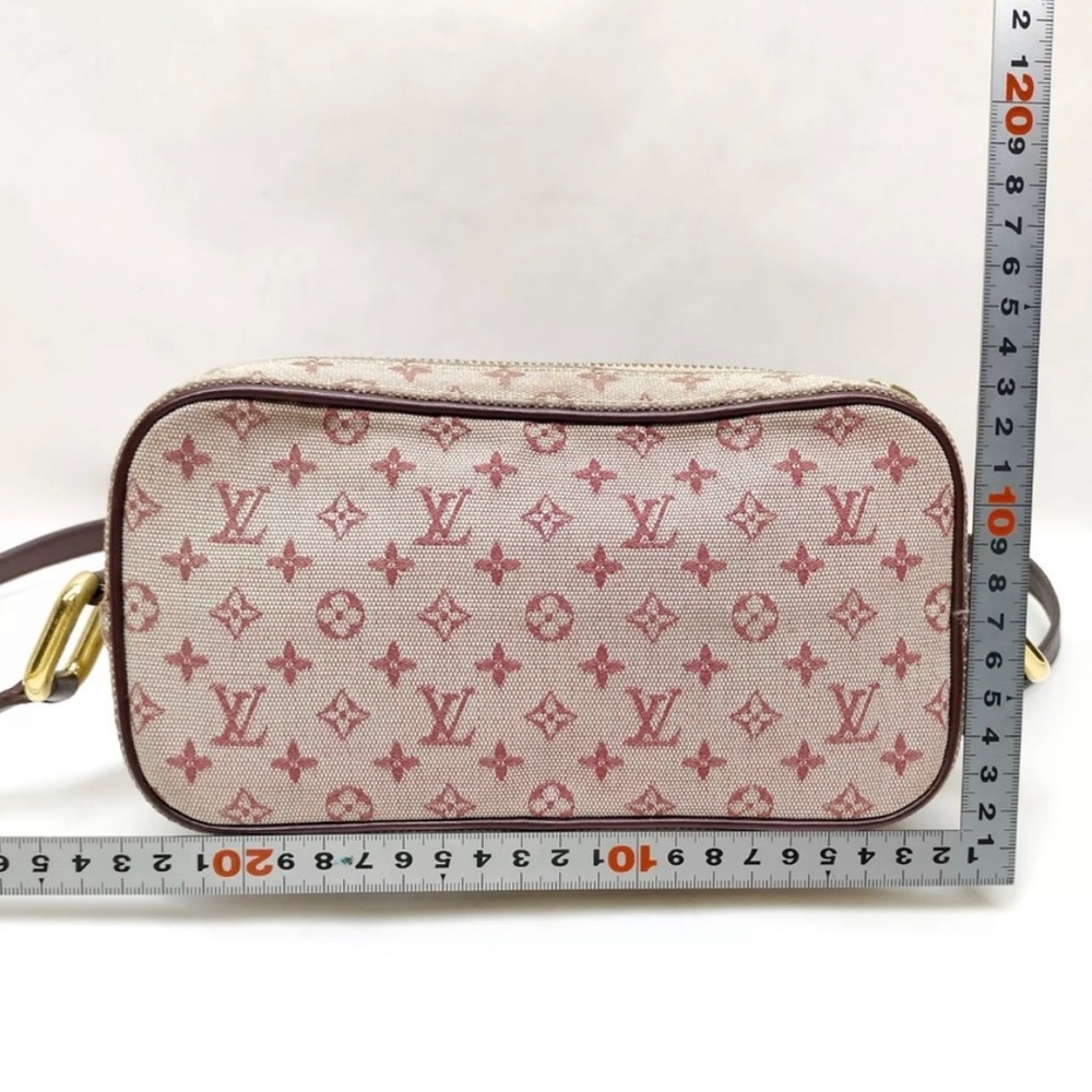 Authentic Louis Vuitton LV Shoulder Bag Juliette Red Monogram Minilin - Picture 4 of 15